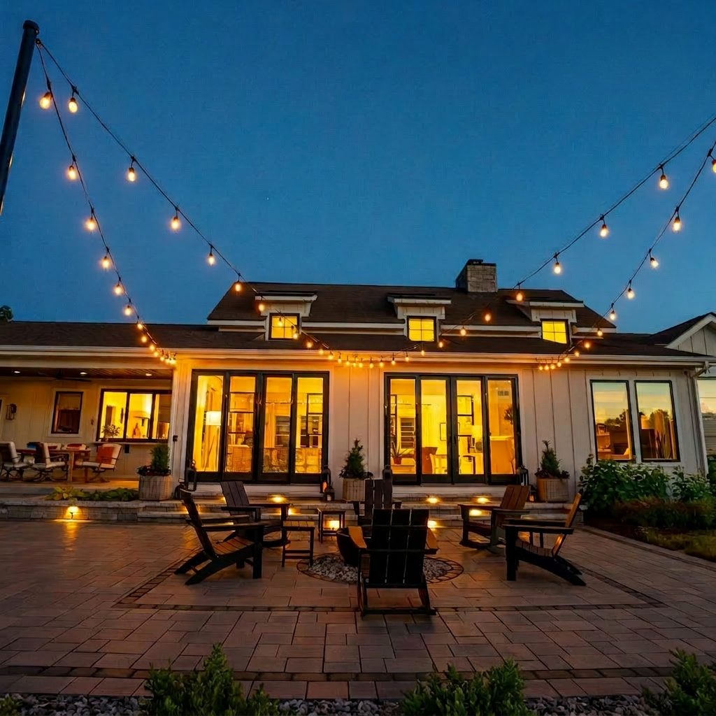 Landscape lighting project