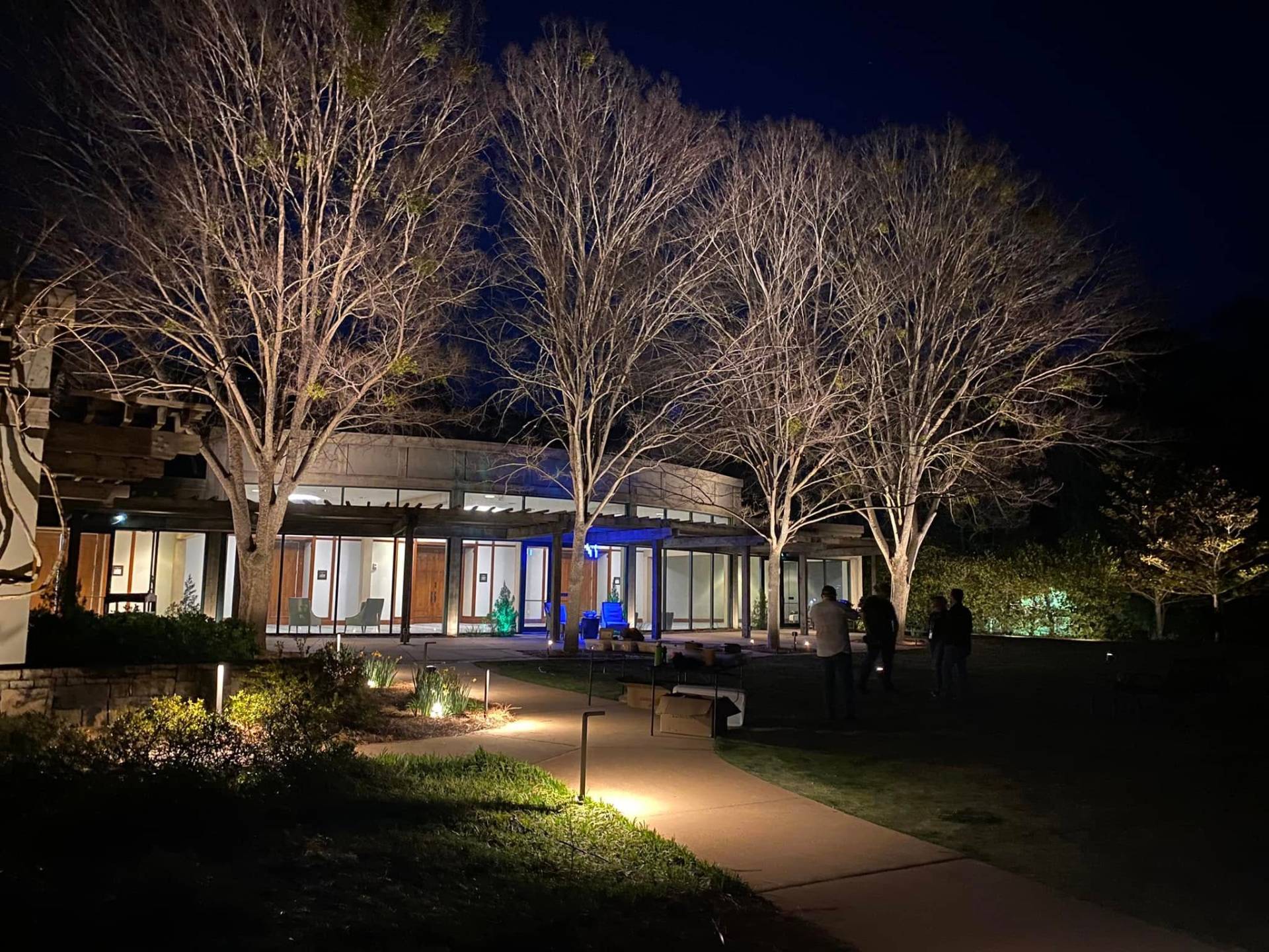 Landscape lighting project