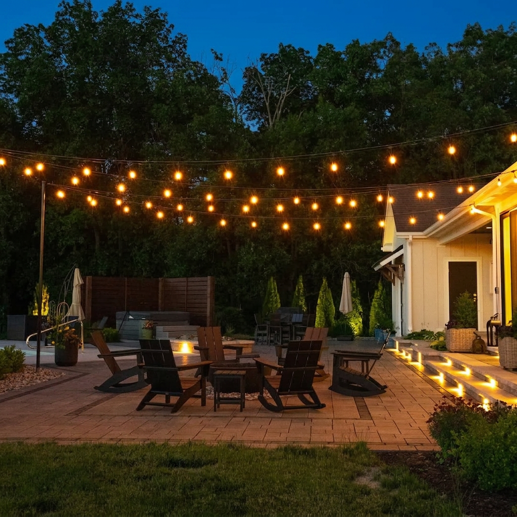 Landscape lighting project