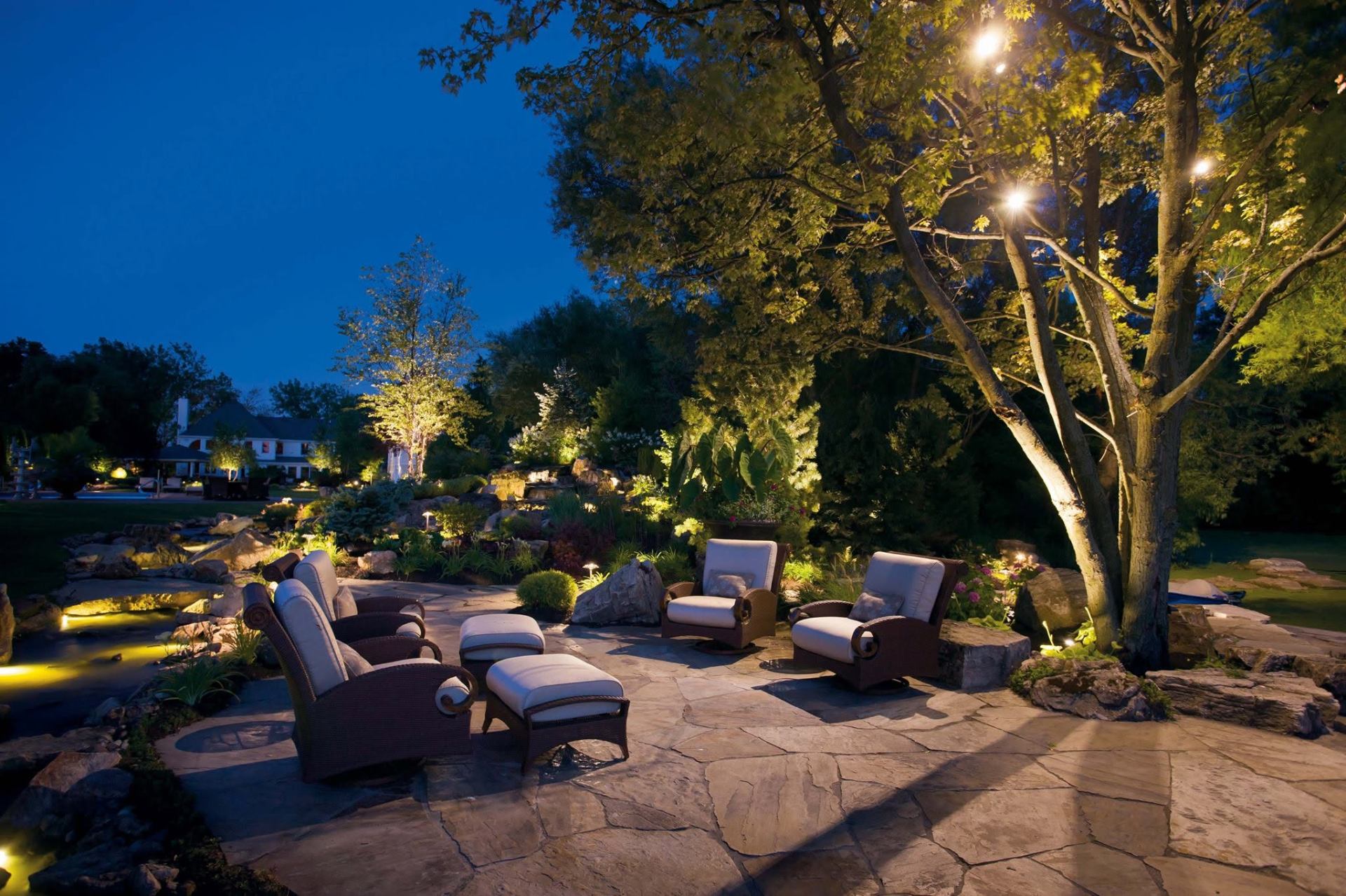 Landscape lighting project
