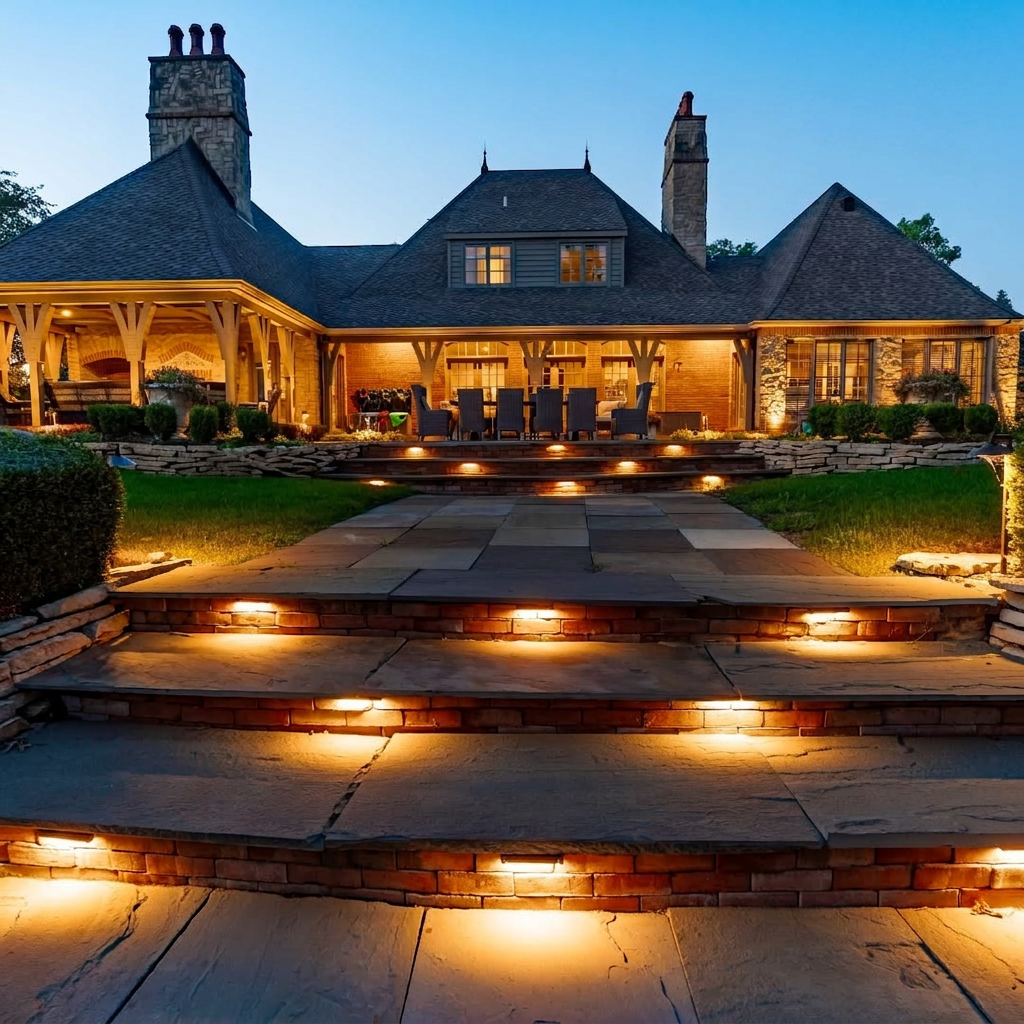Landscape lighting project